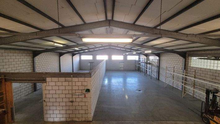 Blick auf einen Teil der Halle