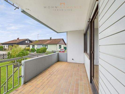 Balkon mit Zugang zum Garten