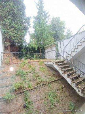 Blick vom Schlafzimmer in den Garten