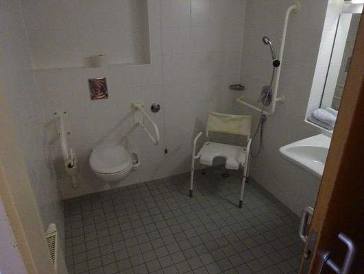 Nasszelle eines Bewohnerzimmers