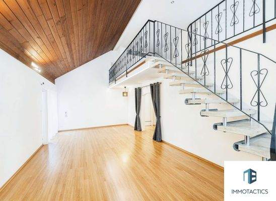 Wohnzimmer Maisonettewohnung (KI-generiert)