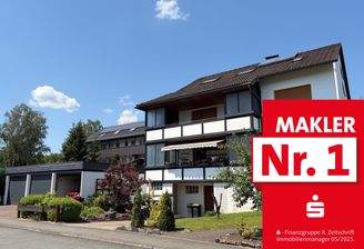 Straßenansicht mit Garagen