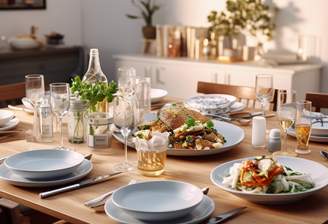 Offener Wohn-Koch-Essbereich für gem. Momente