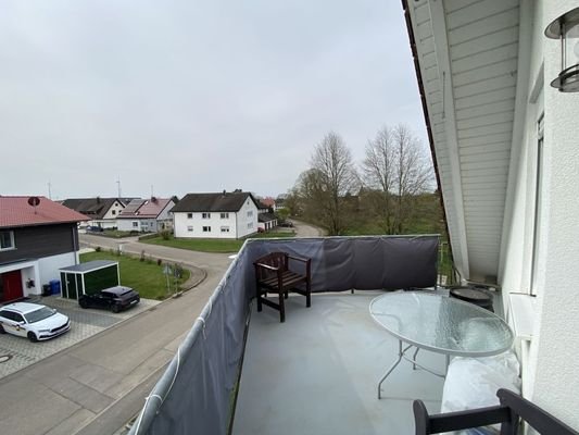 Blick vom Balkon im DG