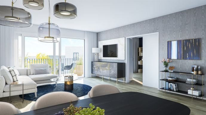 PANDION NEXT - Familienfreundliche 4-Zimmer-Wohnung mit 2 Bädern und herrlichem Balkon