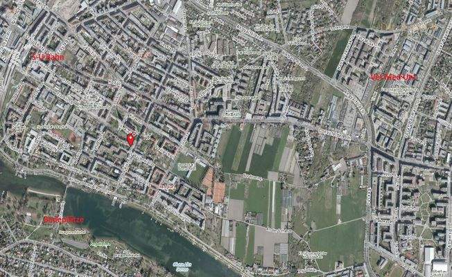 Stadtplan Wien mit Beschriftung