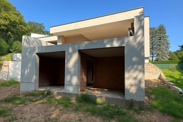 Rückseite vom Garten