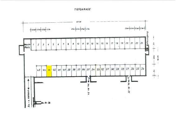 Übersicht Tiefgarage