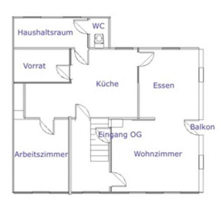 Grundriss Obergeschoss