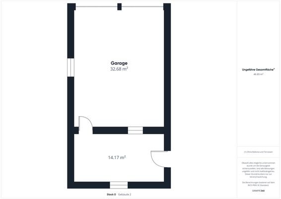 Grundriss Garage