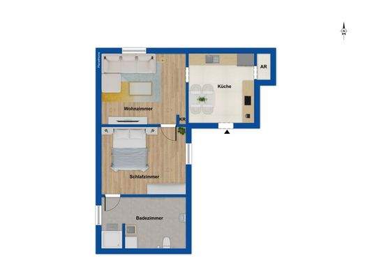 EG Hinterhaus Wohnung 2