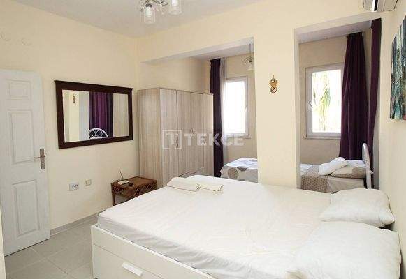 Furnished Semi-Detached Villa with Pool in Kadriye Antalya