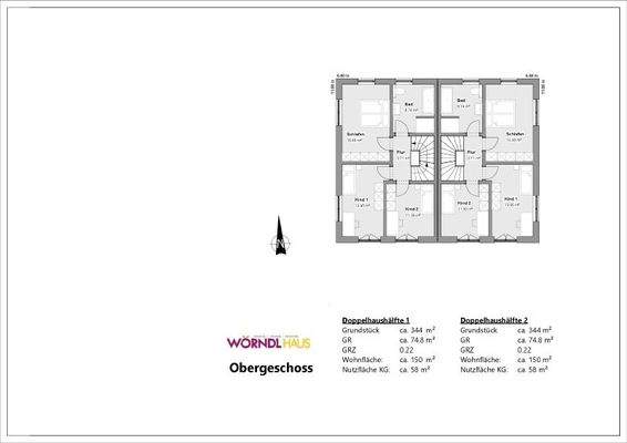Grundriss DHH Obergeschoss 