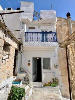 Kreta, Kritsa: Drei-stöckiges Dorfhaus mit zwei Schlafzimmern und schöner Aussicht