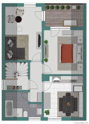 Grundriss Skizze Dachgeschoss