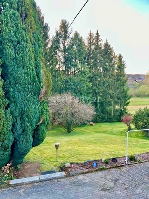 Gartensicht vom Balkon