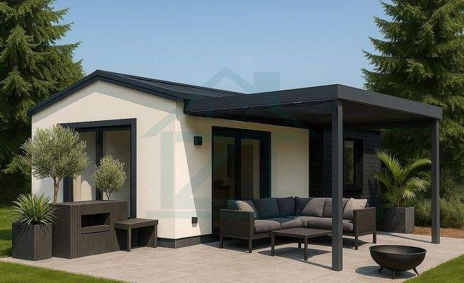 Moderne Villa Texel 40 3D