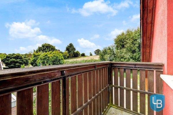 Balkon mit Blick ins Grüne