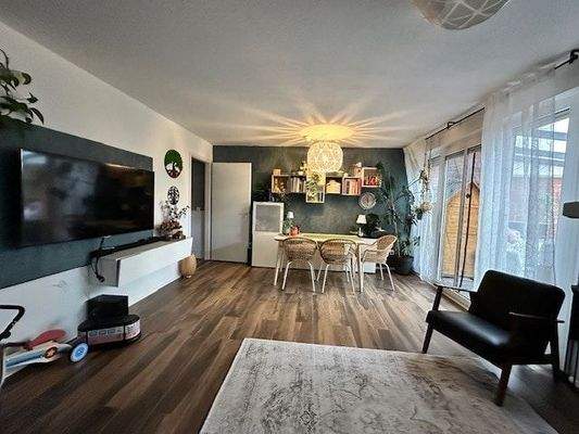 Blick in das Wohnzimmer