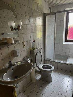 Wohnzimmer mit Kachelofen