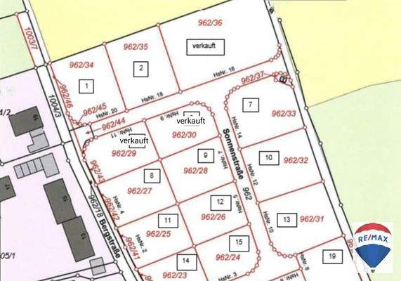 Lageplan - Sonnenstraße