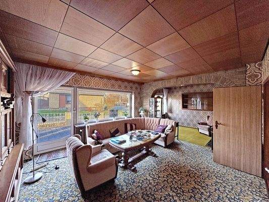 Wohnzimmer mit Essbereich WE EG