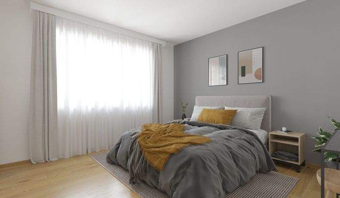 Ein komfortables Schlafzimmer