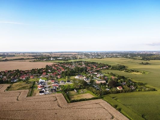 Luftaufnahme Entfernung nach Stralsund