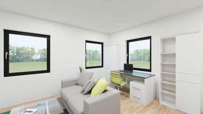 Büro-Bereich integriert_Visualisierung