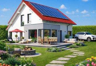 Modernes Haus mit Solar