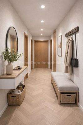 Flur- unverbindliche Visualisierung, Möblierung nu