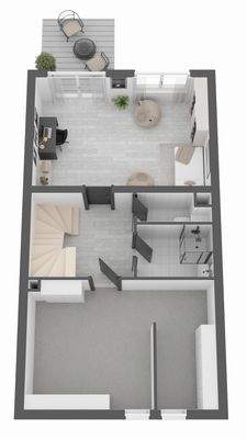 Untergeschoss  Garten 