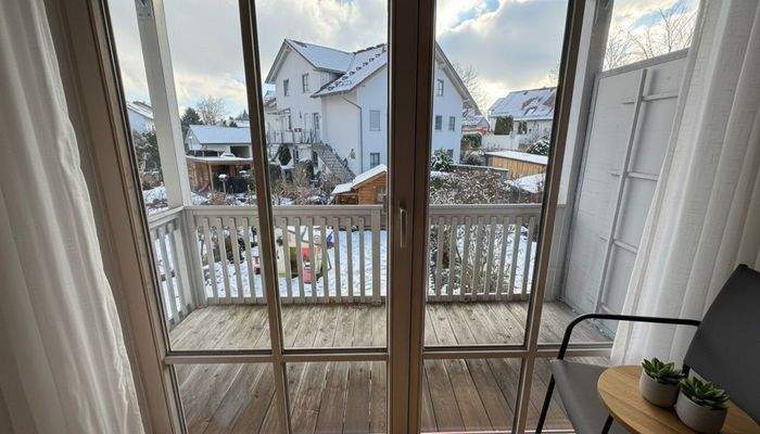 Blick auf den Balkon