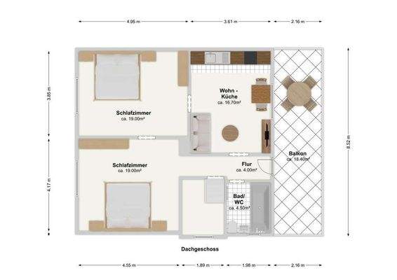 Grundriss Dachgeschoss