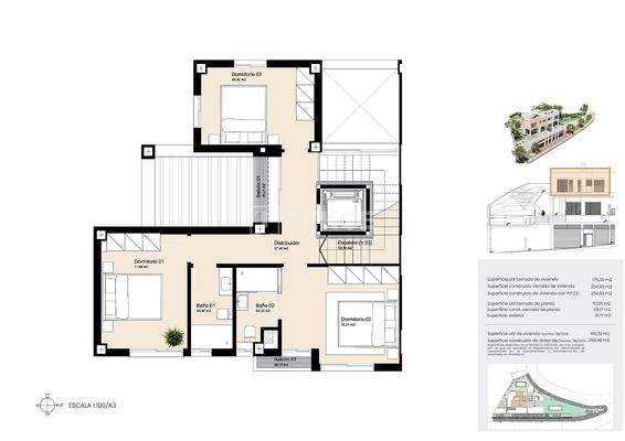 Semi-Detached Homes with Private Pool and Garden in Malaga