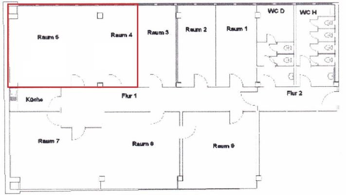 Grundrissplanung 2. OG HH Str. 180