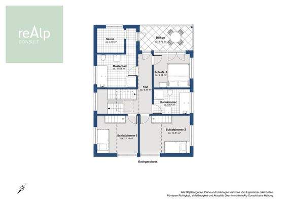 Grundriss Obergeschoss