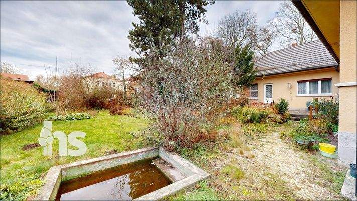 Blick auf Garten und Terrasse