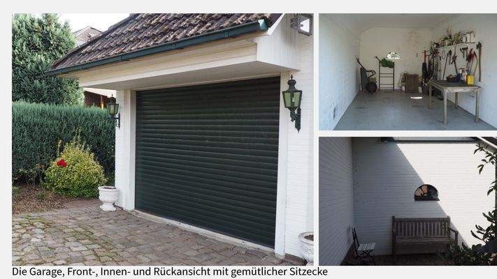 Garage (Front-, Innen- und Rückansicht