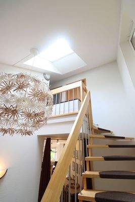 Treppe zur Dachgeschoss