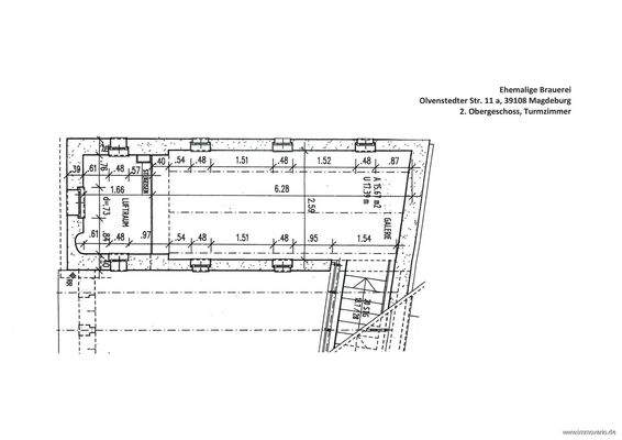 Grundriss, 2. OG Brauerei