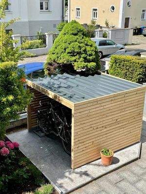 Müll-/ und Fahrrad-Box