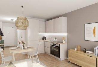 Die offene Wohnküche lädt zum gemeinsamen Kochen e