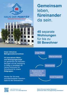 Flyer Miteinander Füreinander Wohnen
