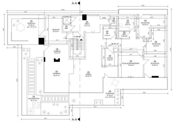 Grundriss Penthouse