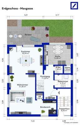 Grundriss Erdgeschoss Maxgasse