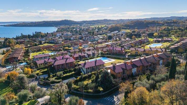 Blick auf die Wohnanlage