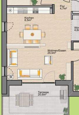 alternative Möblierung