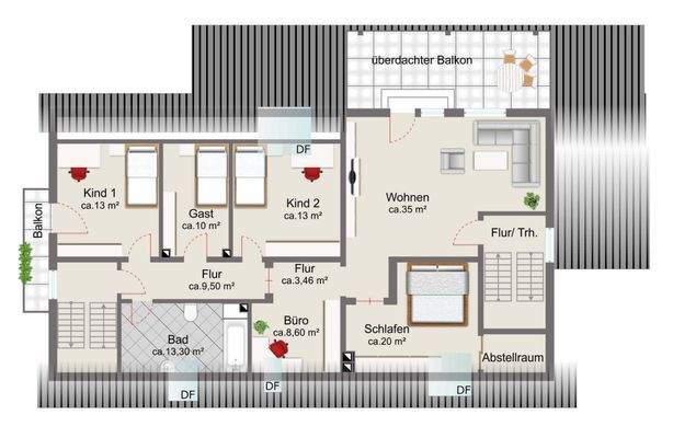 Grundriss Dachgeschoss