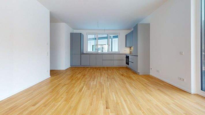 Küche mit Einbauküche